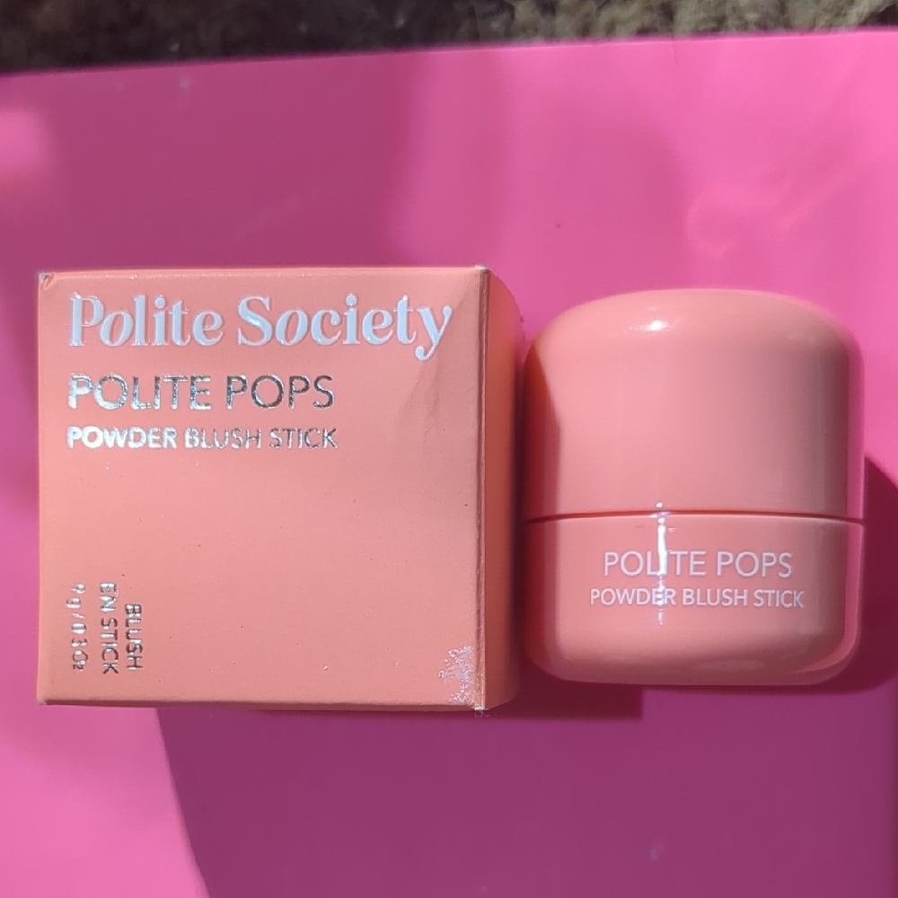 POLITE SOCIETY Polite Pops Powder Blush Stick PARIS - Baby Pink 🩷